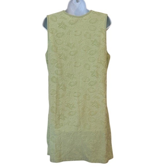 Signature by Stan Herman Light Green Seashell Starfish Textured Zip Front Women - Picture 4 of 7